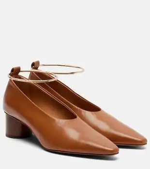 Jil Sander | Ring leather pumps