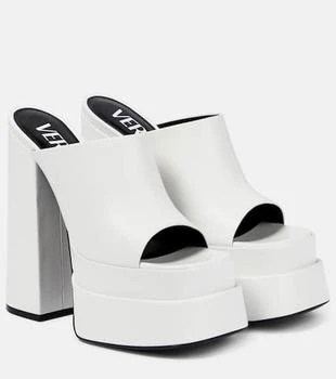 Versace | Leather platform mules