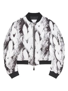 Givenchy | Bomber Jacket in Taffetas with Hair Print