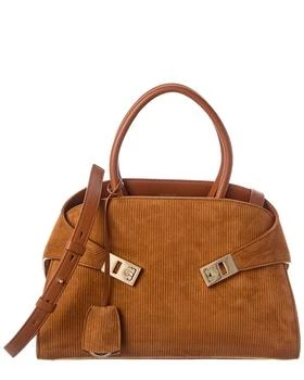 Salvatore Ferragamo | Ferragamo Hug Small Suede Satchel