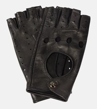 Valentino | Leather fingerless gloves