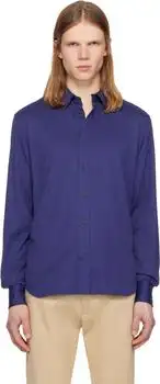 Tom Ford | Purple Silk Cotton Blend Shirt