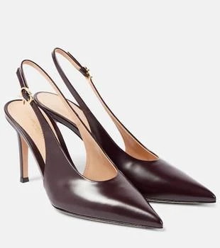 Gianvito Rossi | Robbie 85 patent leather slingback pumps