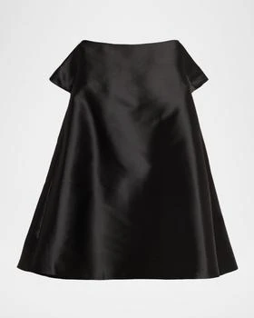 Will Satin Short-Sleeve Mini Dress