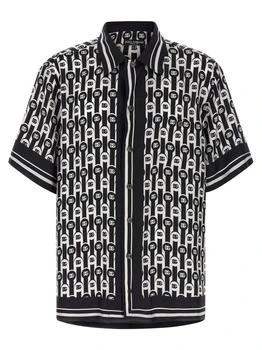 Dolce & Gabbana | Dolce & Gabbana All-Over Logo Printed Bowling Shirt