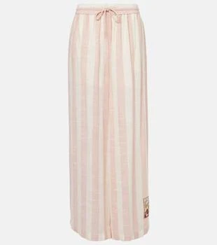 Zimmermann | Acacia striped wide-leg pants