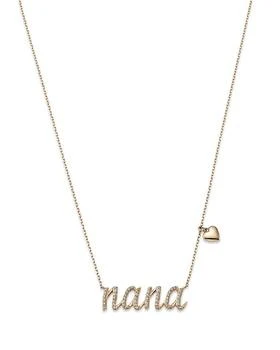 Bloomingdale's | Diamond "Nana" Necklace in 14K Yellow Gold, 0.17 tcw