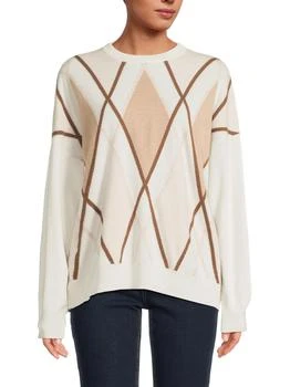 Brunello Cucinelli | Geometric Cashmere Sweater