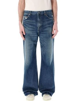 Yves Saint Laurent | Saint Laurent Whiskering-Effect Distressed Bootcut Jeans