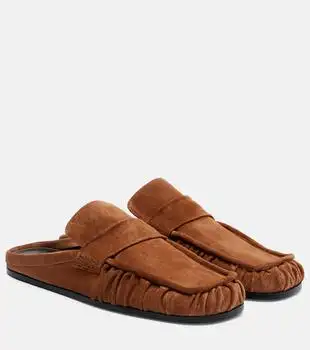 Jil Sander | Sabot suede mules