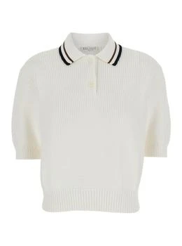Brunello Cucinelli | Brunello Cucinelli Short-Sleeved Knitted Polo Shirt