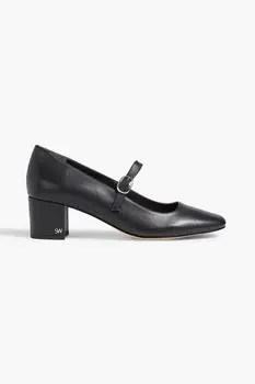 Stuart Weitzman Louise leather Mary Jane pumps