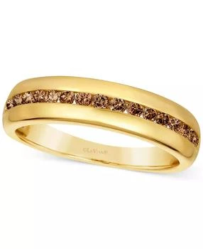 Le Vian | Chocolatier® Men
s Chocolate Diamond Band (1/2 ct. t.w.) in 14k Gold