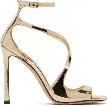 Jimmy Choo | Gold Azia 110 Heeled Sandals
