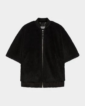 Max Mara | Briose Wool Blend Wrap Poncho