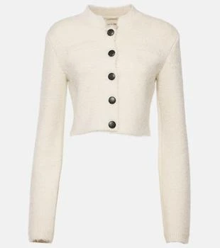 Khaite | Ello cropped silk and cashmere jacket
