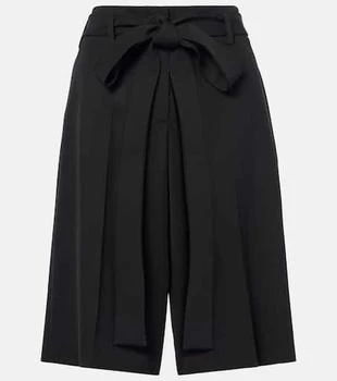 Valentino | Virgin wool sablé Bermuda pants