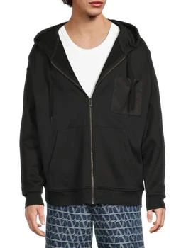Valentino | Zip-Up Logo Hoodie