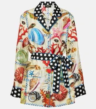 Dolce
Gabbana | Capri printed silk satin shirt