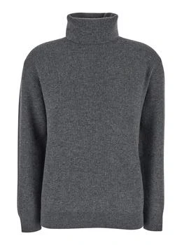Brunello Cucinelli | Brunello Cucinelli Turtleneck Ribbed-Knit Jumper