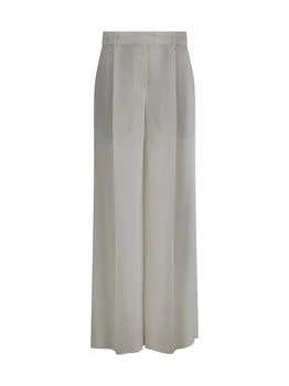 Brunello Cucinelli | Brunello Cucinelli Fluid Twill Loose Pleated Trousers