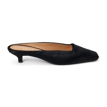 Classy Square Toe Kitten Heel Mules
