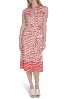 Sleeveless Midi Shirtdress