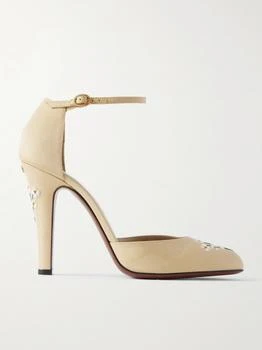 Valentino | Dolly 105 Embroidered Shantung Pumps  - IT36