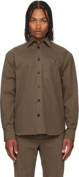 Salvatore Ferragamo | Taupe Oversized Shirt