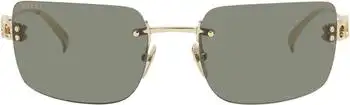 Gucci | Gold Block Bending Sunglasses