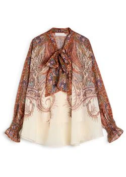 Zimmermann | Rhiannon printed ramie blouse