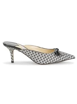 Jimmy Choo | ​​​Scarlette 65MM Houndstooth Pointed-Toe Mules