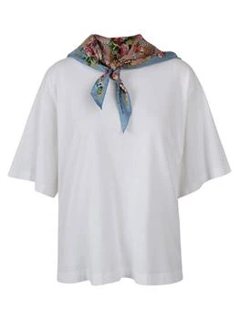 Dolce & Gabbana | Dolce & Gabbana Scarf Detailed Crewneck T-Shirt