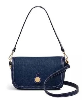 Bathurst Mews Denim Flap Over Crossbody Bag