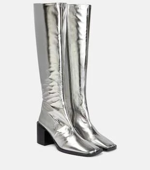 Jil Sander | Metallic leather knee-high boots
