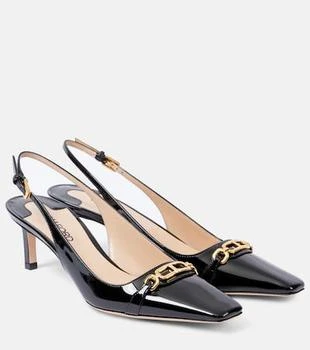 Tom Ford | Whitney 55 patent leather slingback pumps