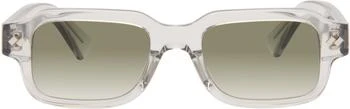 Bottega Veneta | Transparent Intrecciato Rectangular Sunglasses