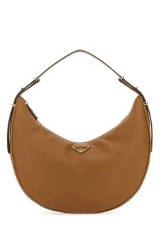 Prada | Prada Arqué Zip-Up Large Shoulder Bag