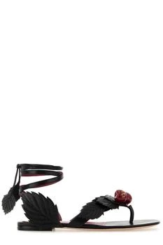 Valentino | Valentino VLogo Signature Leaf Patterned Sandals