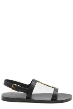 Yves Saint Laurent | Saint Laurent Cassandra Logo Plaque Flat Sandals