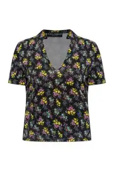 Dolce & Gabbana | Dolce & Gabbana Floral Motif Polo Shirt