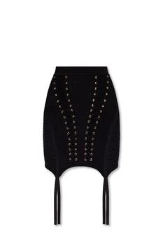Balmain | Balmain Garter Detailed Short Knit Skirt