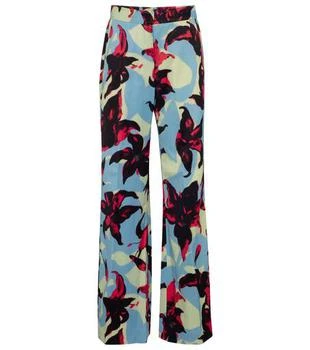 Dries Van Noten | Floral wide-leg satin pants
