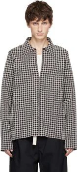 Jil Sander | Gray Wool Blend Zip-Up Shirt