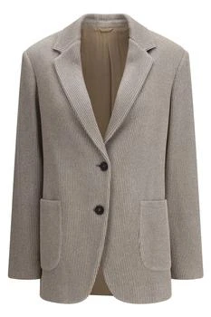 Brunello Cucinelli | Brunello Cucinelli Single Breasted Long-Sleeved Blazer
