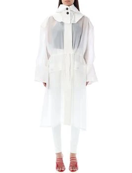 Salvatore Ferragamo | Ferragamo Long-Sleeved Hooded Trench Coat