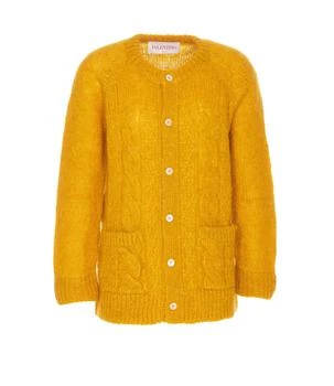 Valentino | Valentino Button-Up Crewneck Cardigan