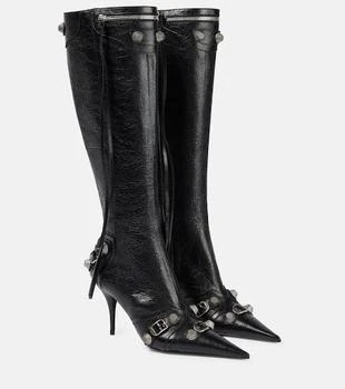 Balenciaga | Cagole leather knee-high boots