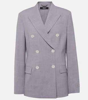Versace | Mélange wool-blend blazer