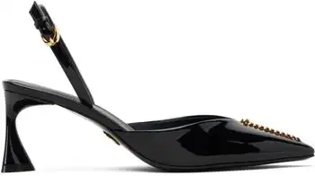 Stella McCartney | Black Elsa Patent Slingback Heels